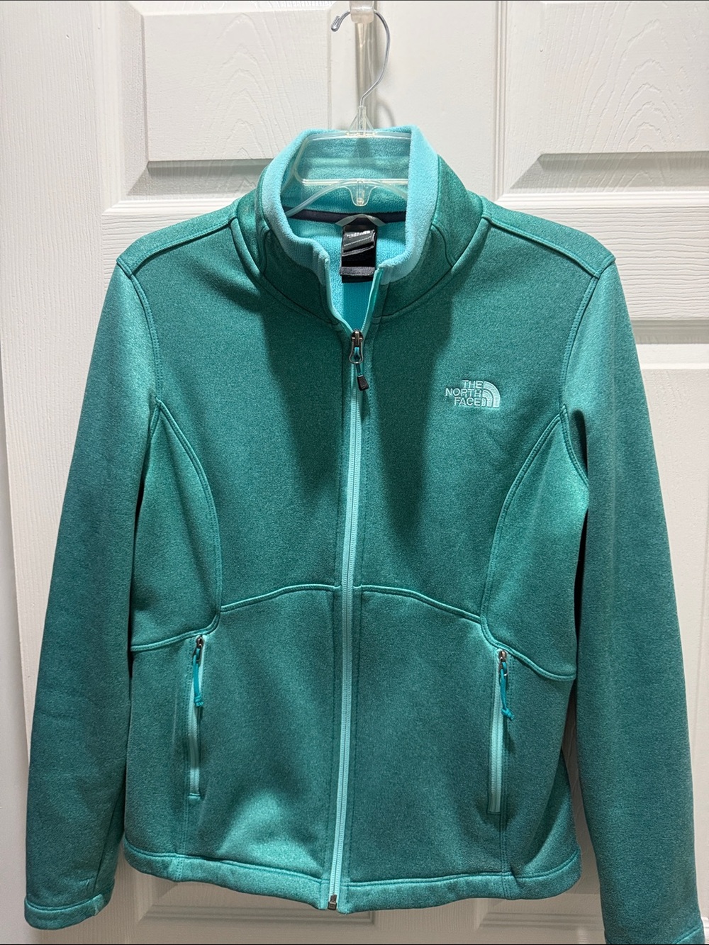 The North Face Teal Green Full-Zip Fleece Jacket